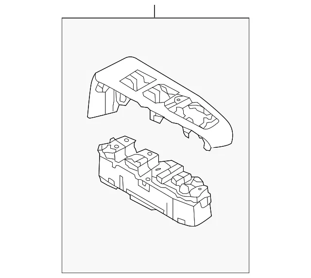 Switch Bezel - Driver's Side (LH) - Kia (93570-A9EB0DG1)