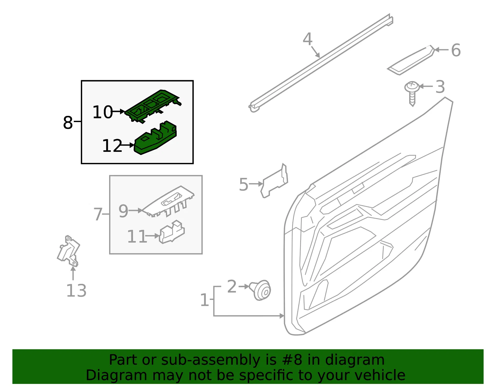 Switch Assembly - Kia (93570-S9000) - view 2