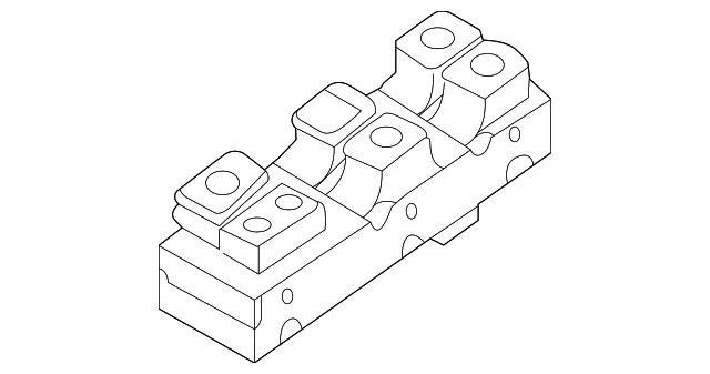 Window Switch - Driver's Side (LH) - Kia (93571-3W300)