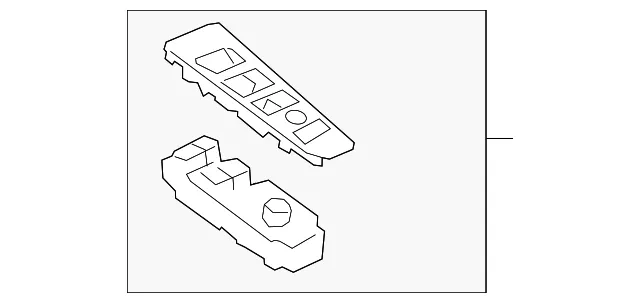 Door Window Switch - Kia (93571-C6110) - view 2