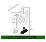 Door Window Switch - Kia (93571-P2430) - view 4