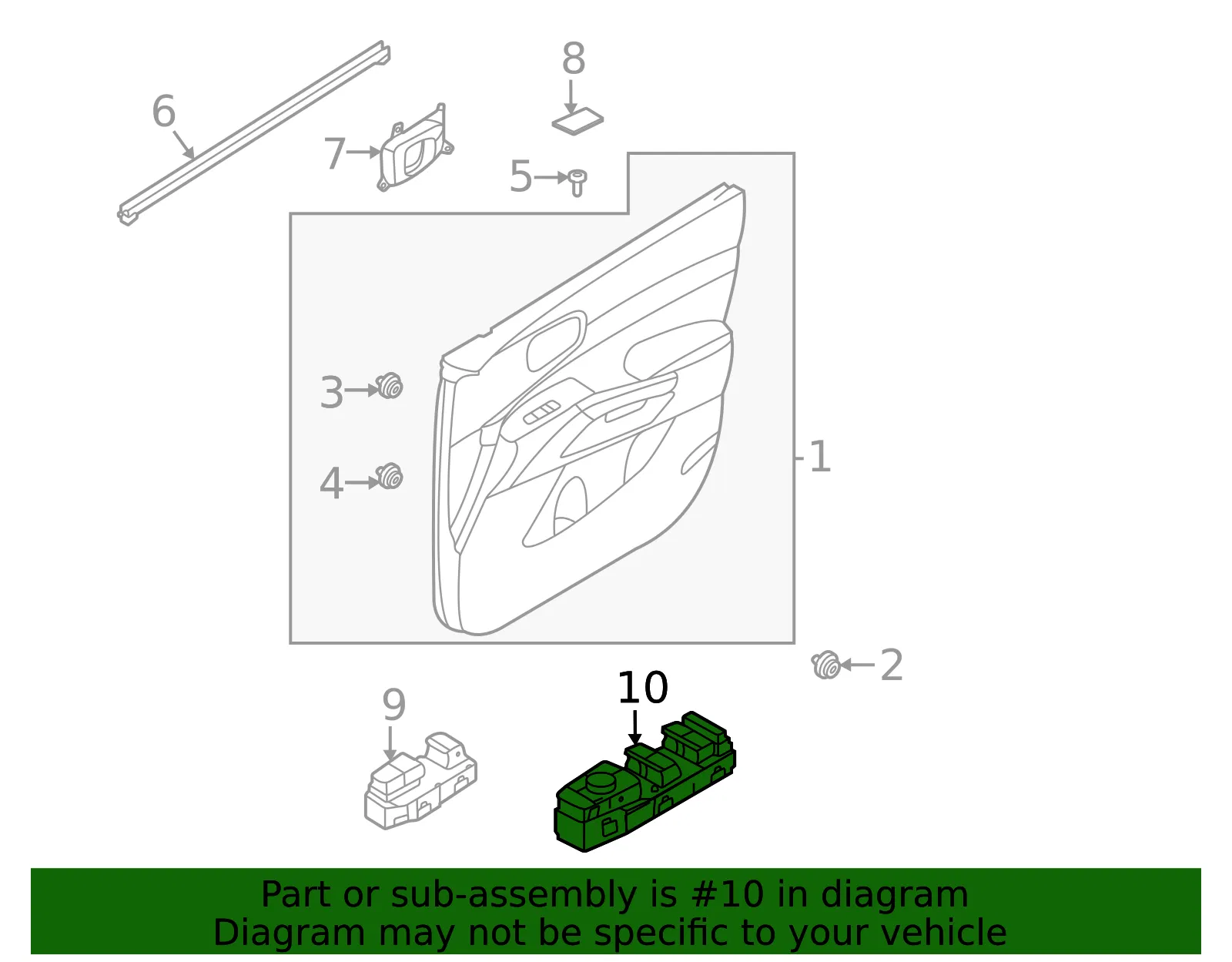 Switch Assembly - Kia (93571-P2CC0) - view 2