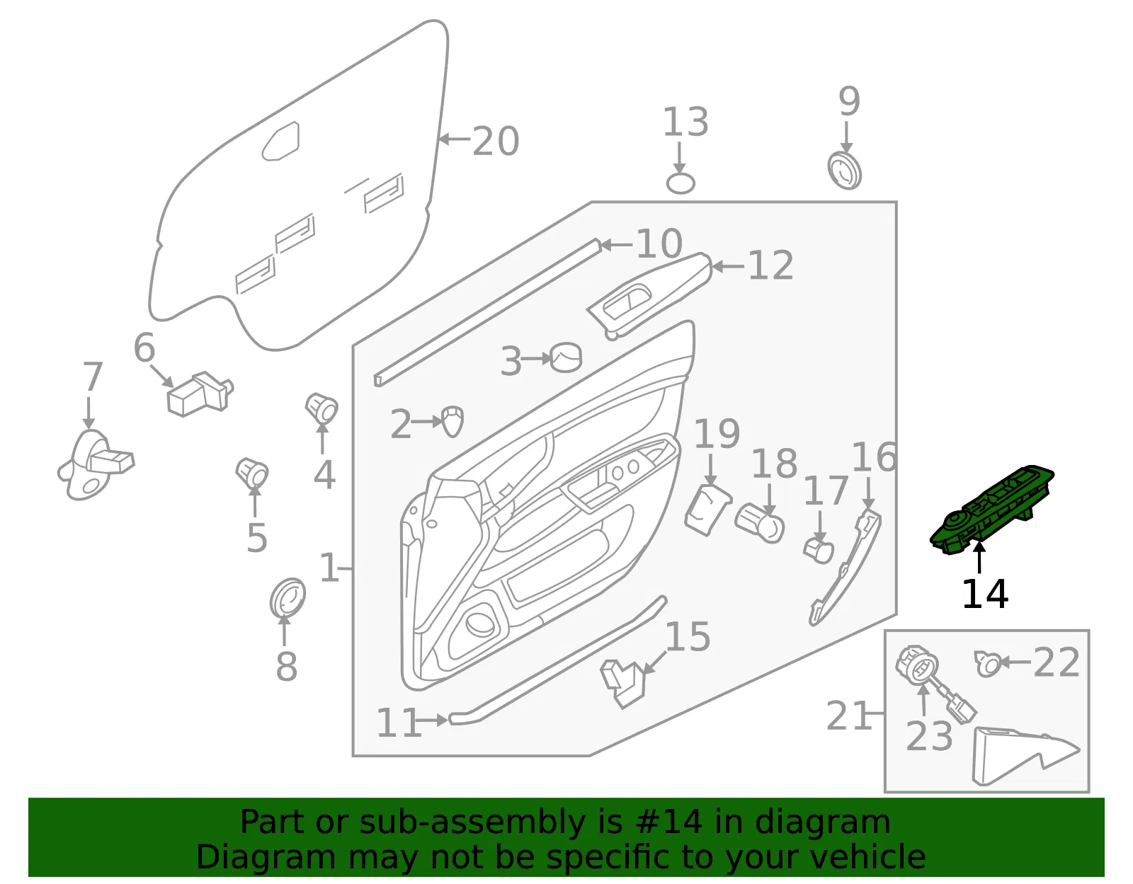 Window Switch - Kia (93575-2G710S8) - view 2