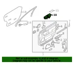 Window Switch - Passenger Side (RH) - Kia (93575-3F55529) - view 4