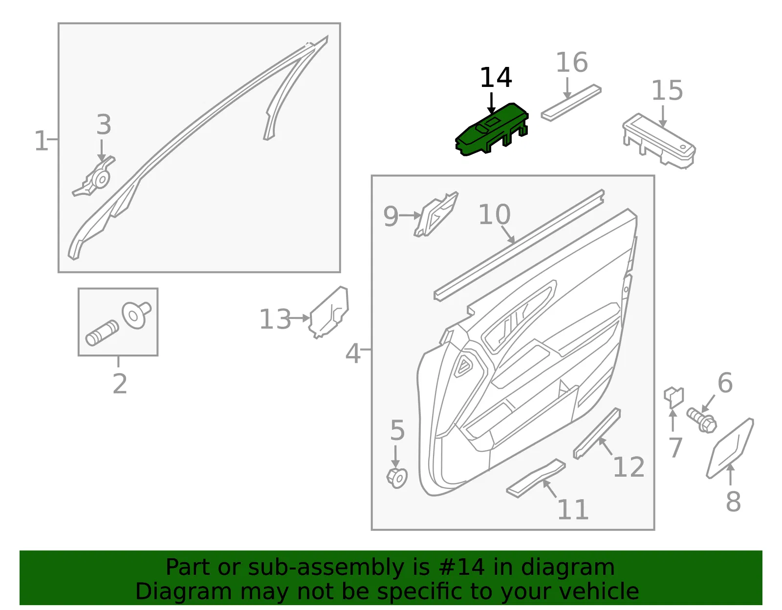 Window Switch - Kia (93575-3T300AHV) - view 2
