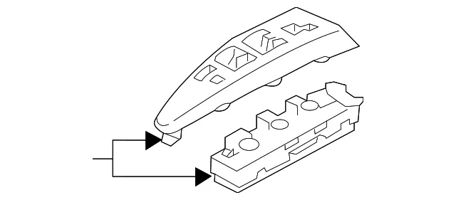 Window Switch - Passenger Side (RH) - Kia (93575-4D212XBW)