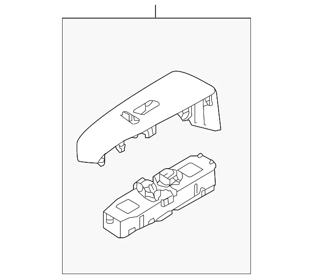 Switch Bezel - Passenger Side (RH) - Kia (93575-A9BB0DG1)