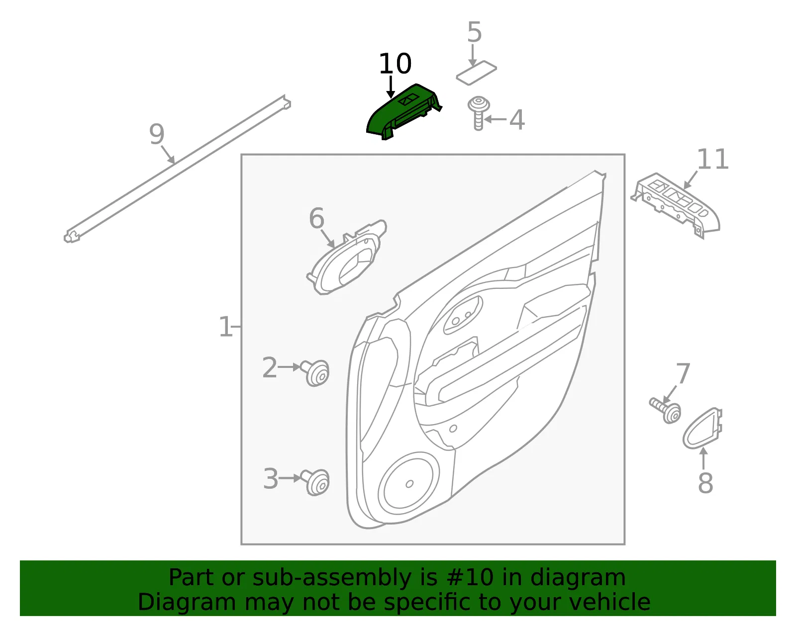 Door Window Switch - Kia (93575-B2010CA) - view 2