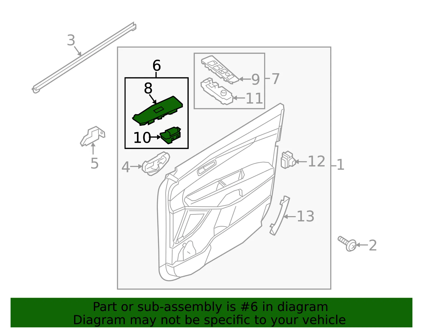 Switch Assembly - Kia (93575-C6120KHI) - view 2
