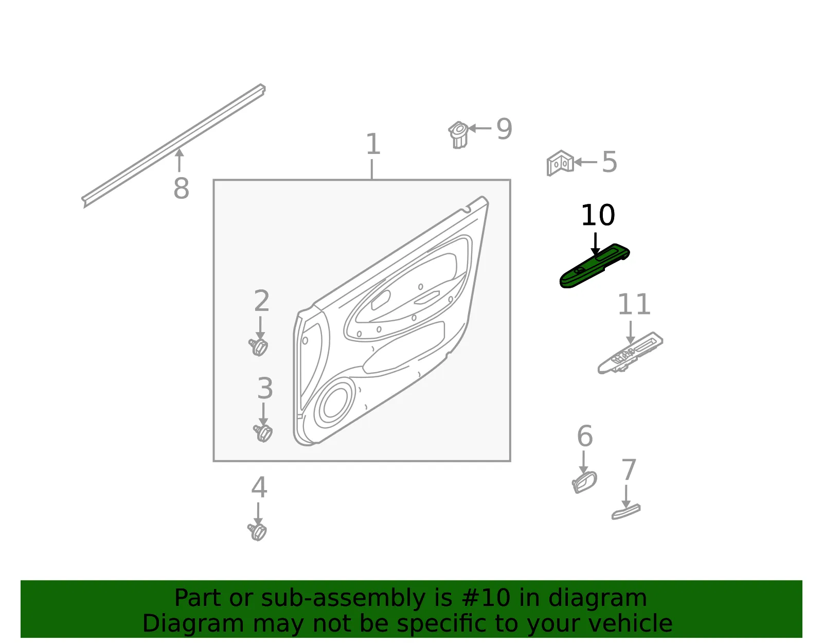 Door Window Switch - Kia (93575-FD10001) - view 2