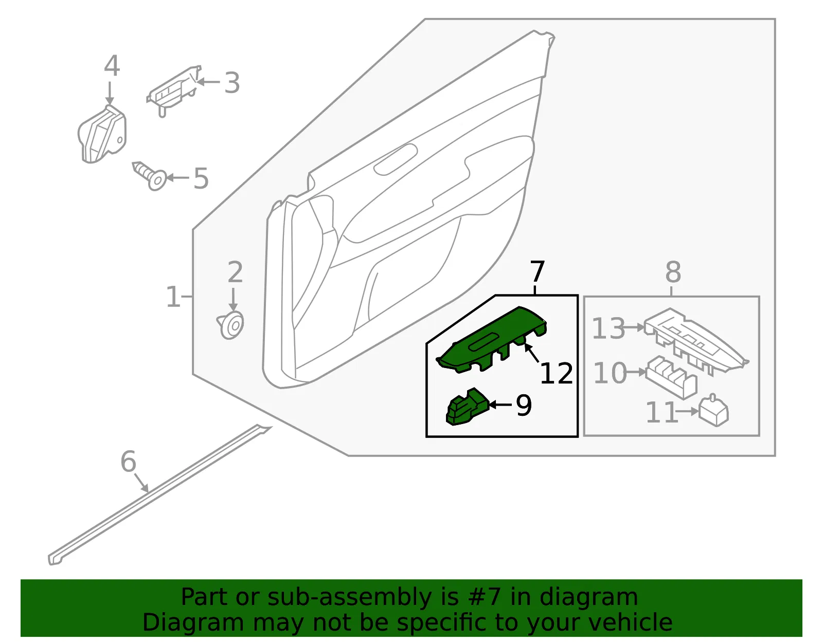 Switch Assembly - Kia (93575-M6020WK) - view 2