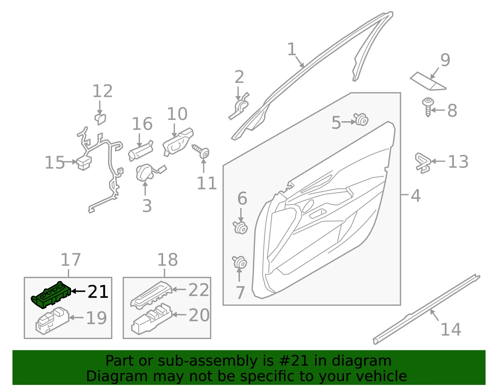 Switch Bezel - Passenger Side (RH) - Kia (93577-J6000) - view 2