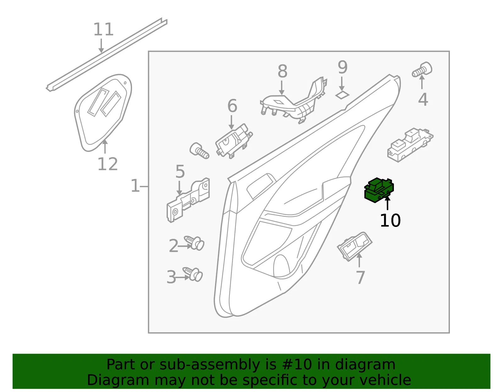 Window Switch - Kia (93580-2T000) - view 3