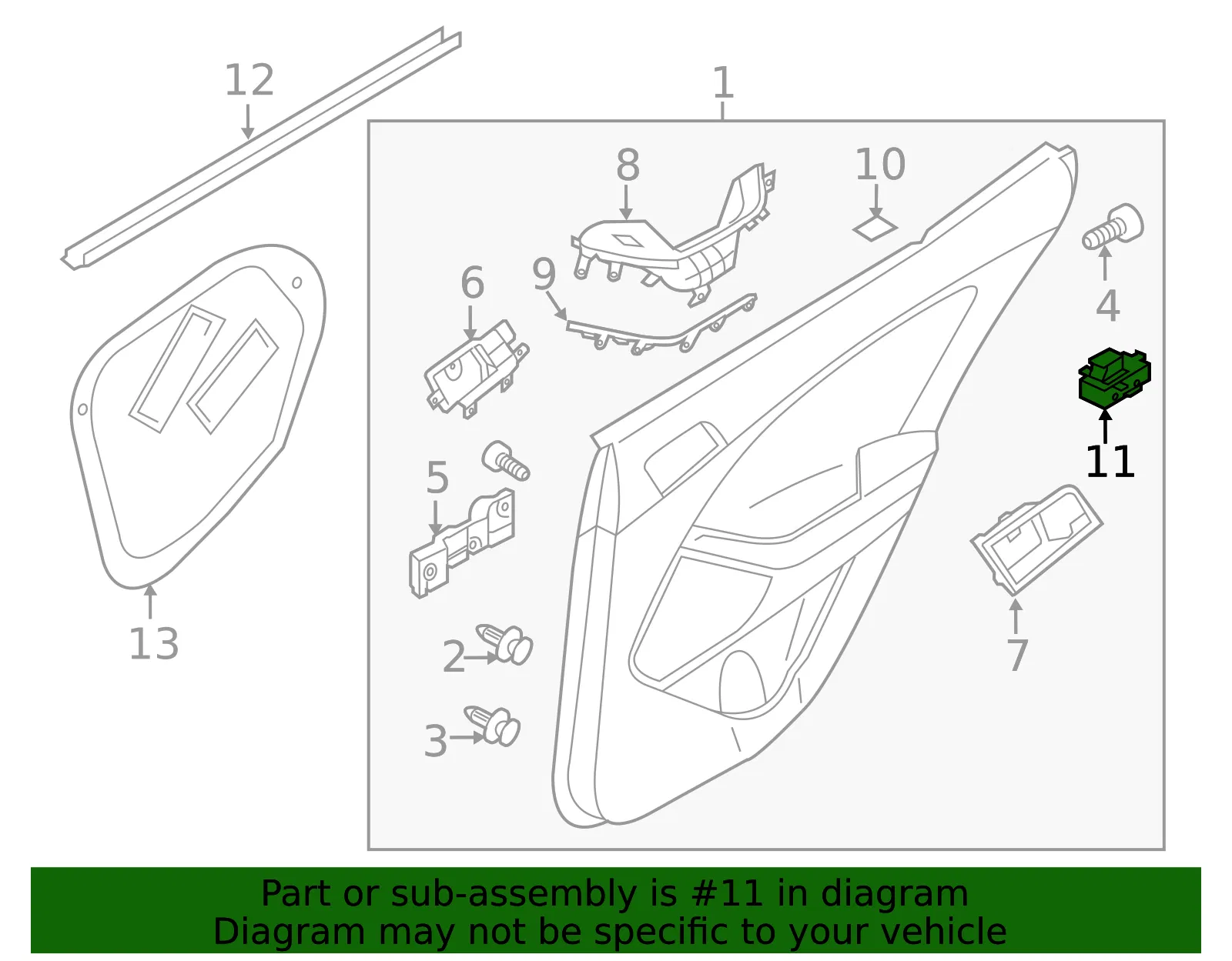 Window Switch - Kia (93580-2T500) - view 2