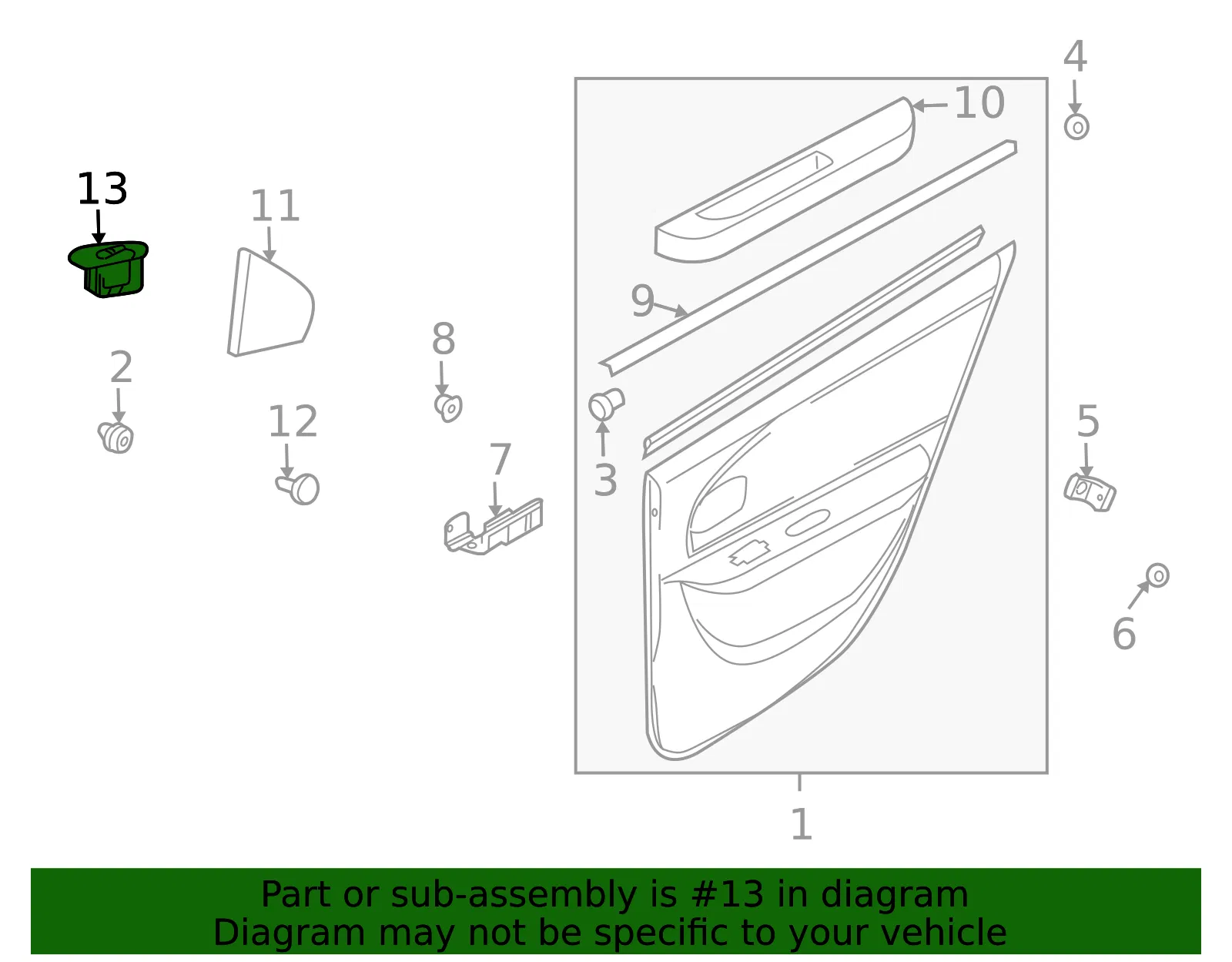 Window Switch - Kia (93580-3C300HA) - view 2