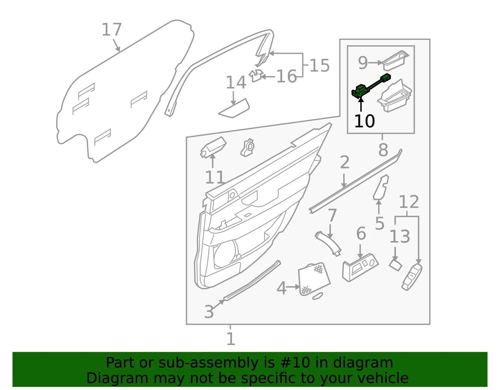 Window Switch - Kia (93580-3F600) - view 2