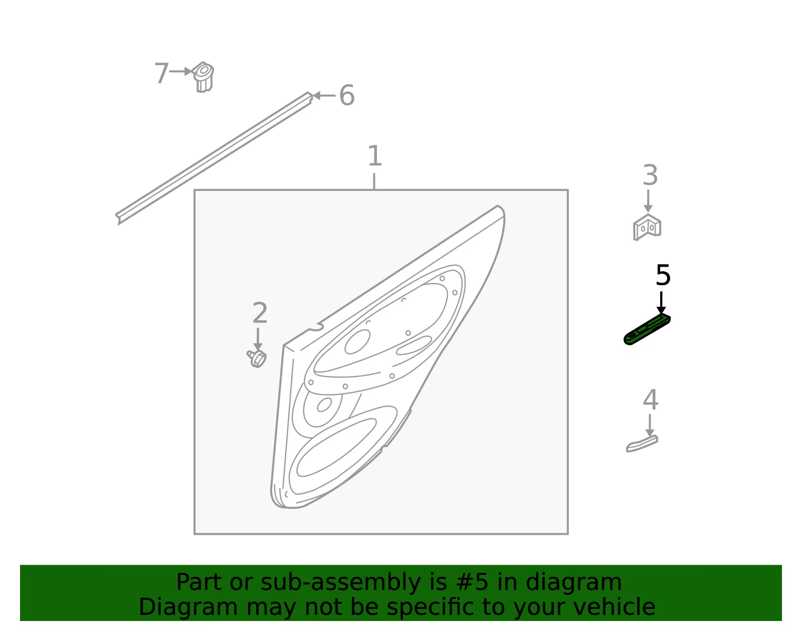 Door Window Switch - Kia (93580-FD100XO) - view 2