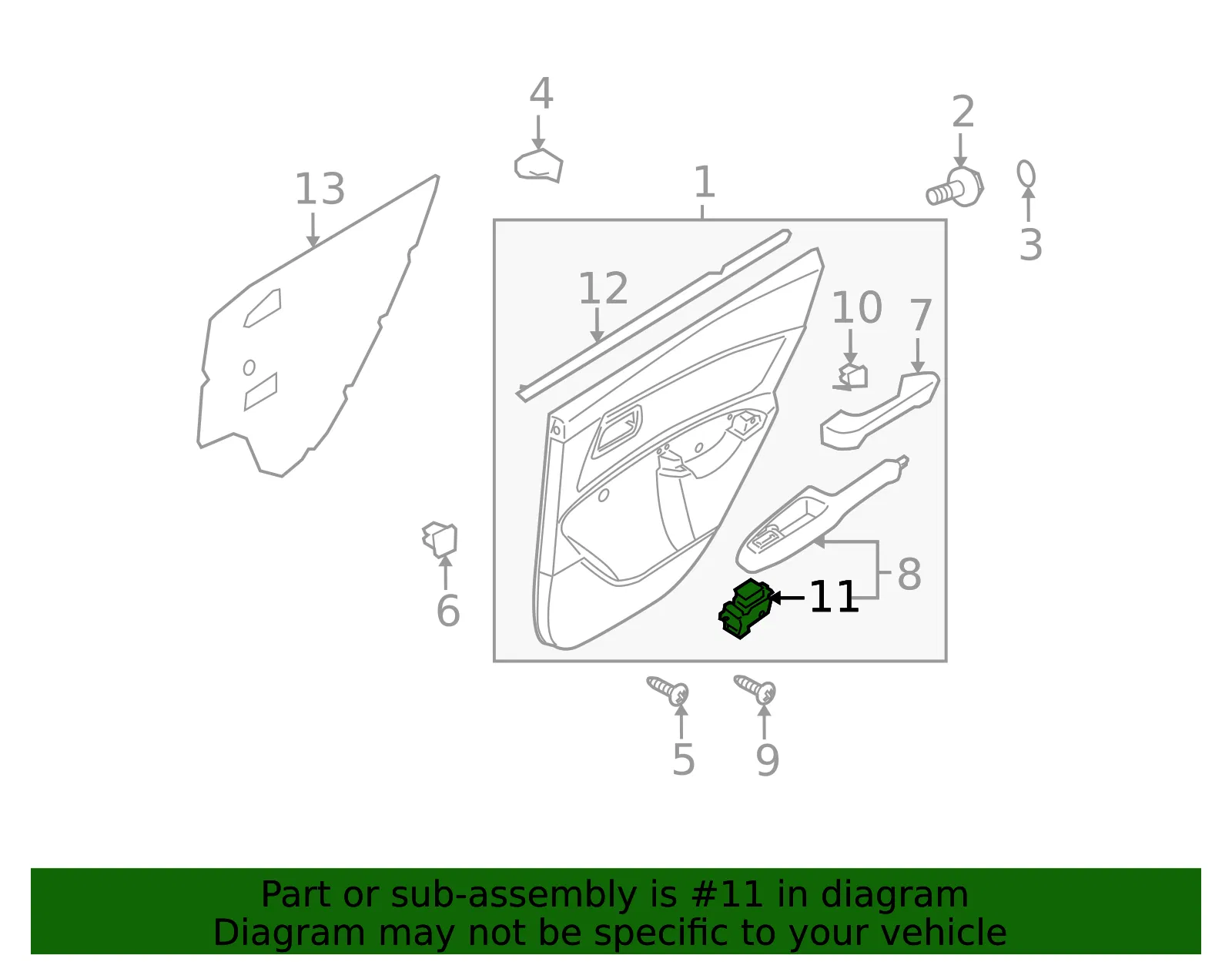 Window Switch - Kia (93581-1G001) - view 2