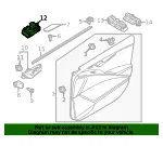 Window Switch - Kia (93581-AT020) - view 4