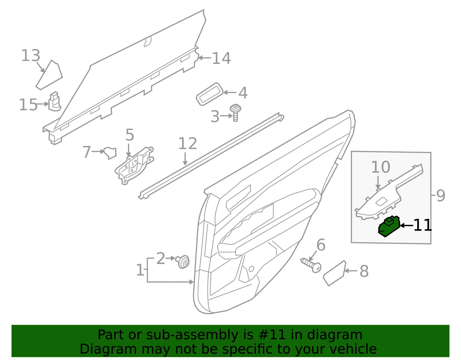 Window Switch - Kia (93581-D4160) - view 2