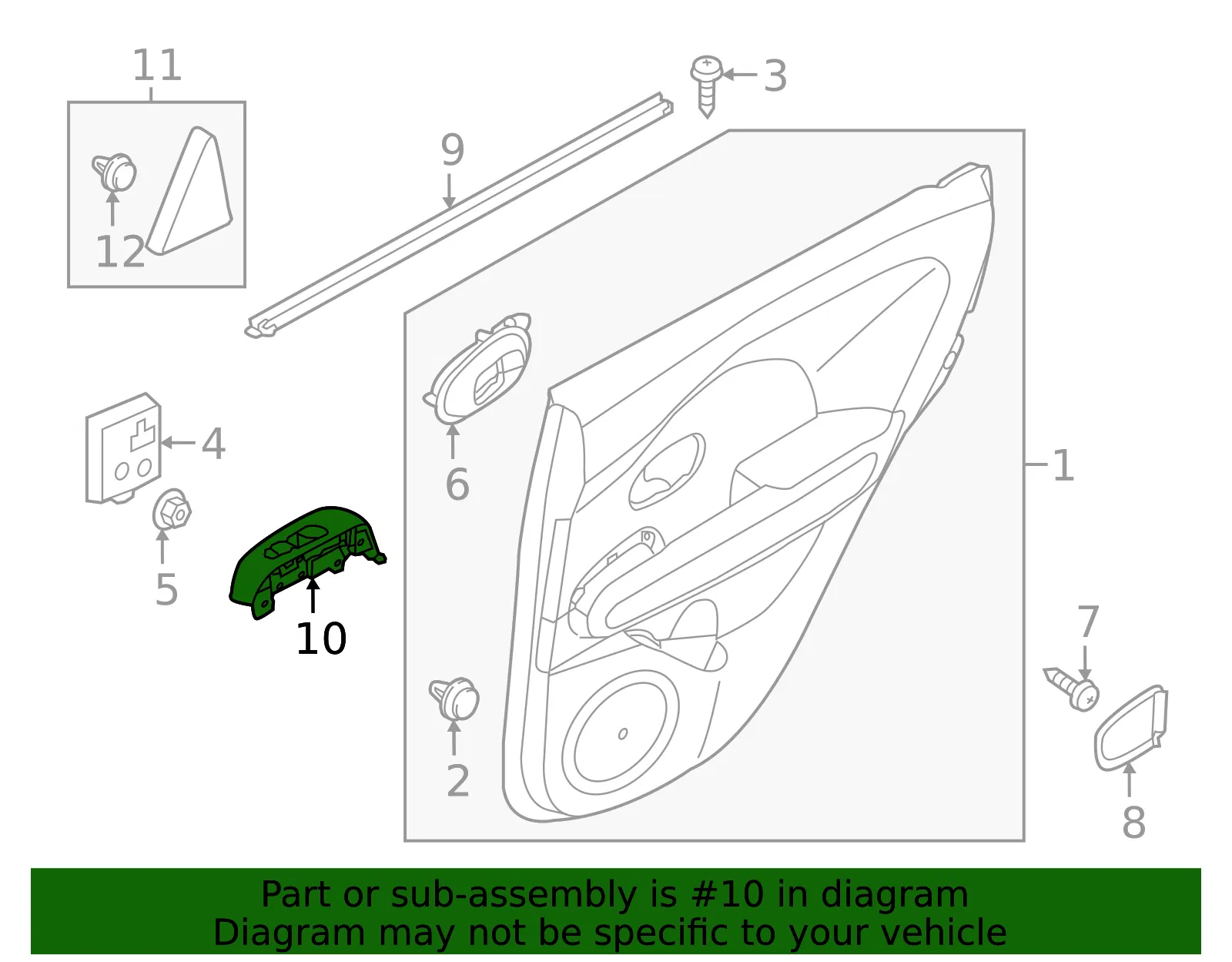 Door Window Switch - Kia (93581-G5550) - view 2