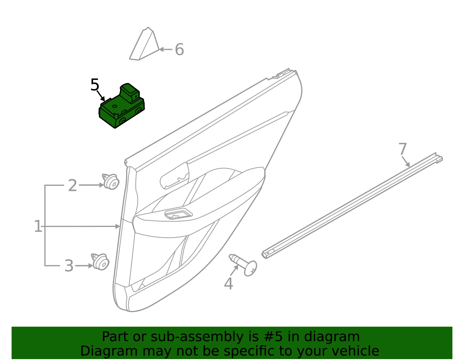 Window Switch - Kia (93581-L2300) - view 2