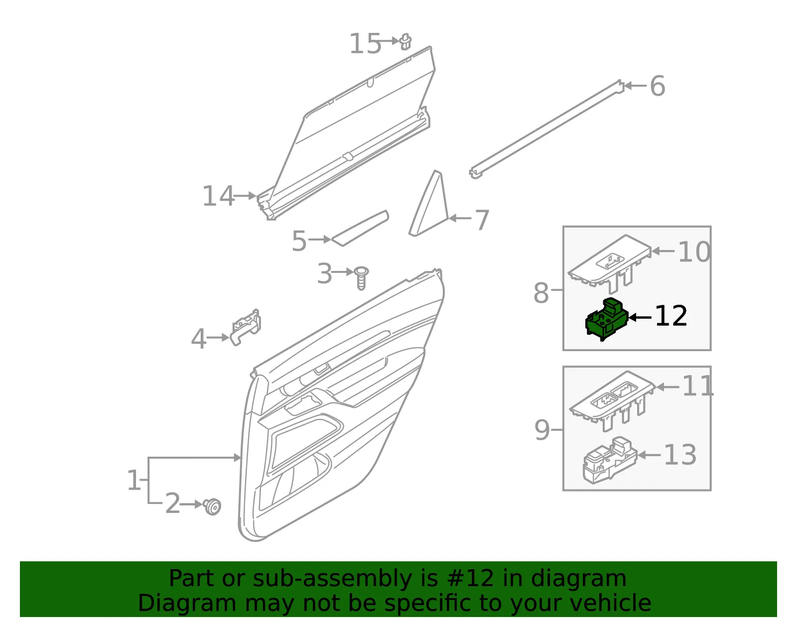 Window Switch - Kia (93581-S9200) - view 2