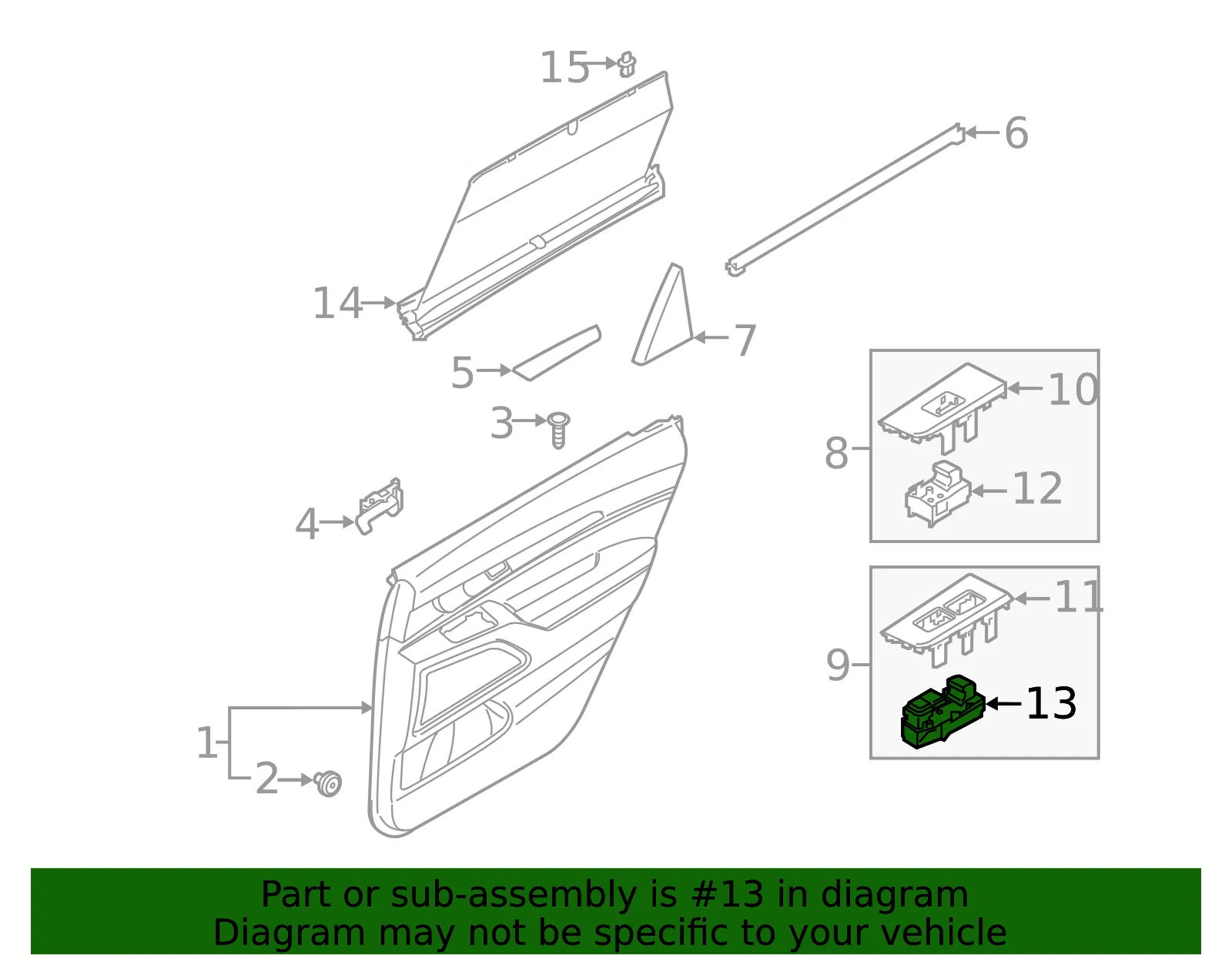 Window Switch - Kia (93581-S9250) - view 2
