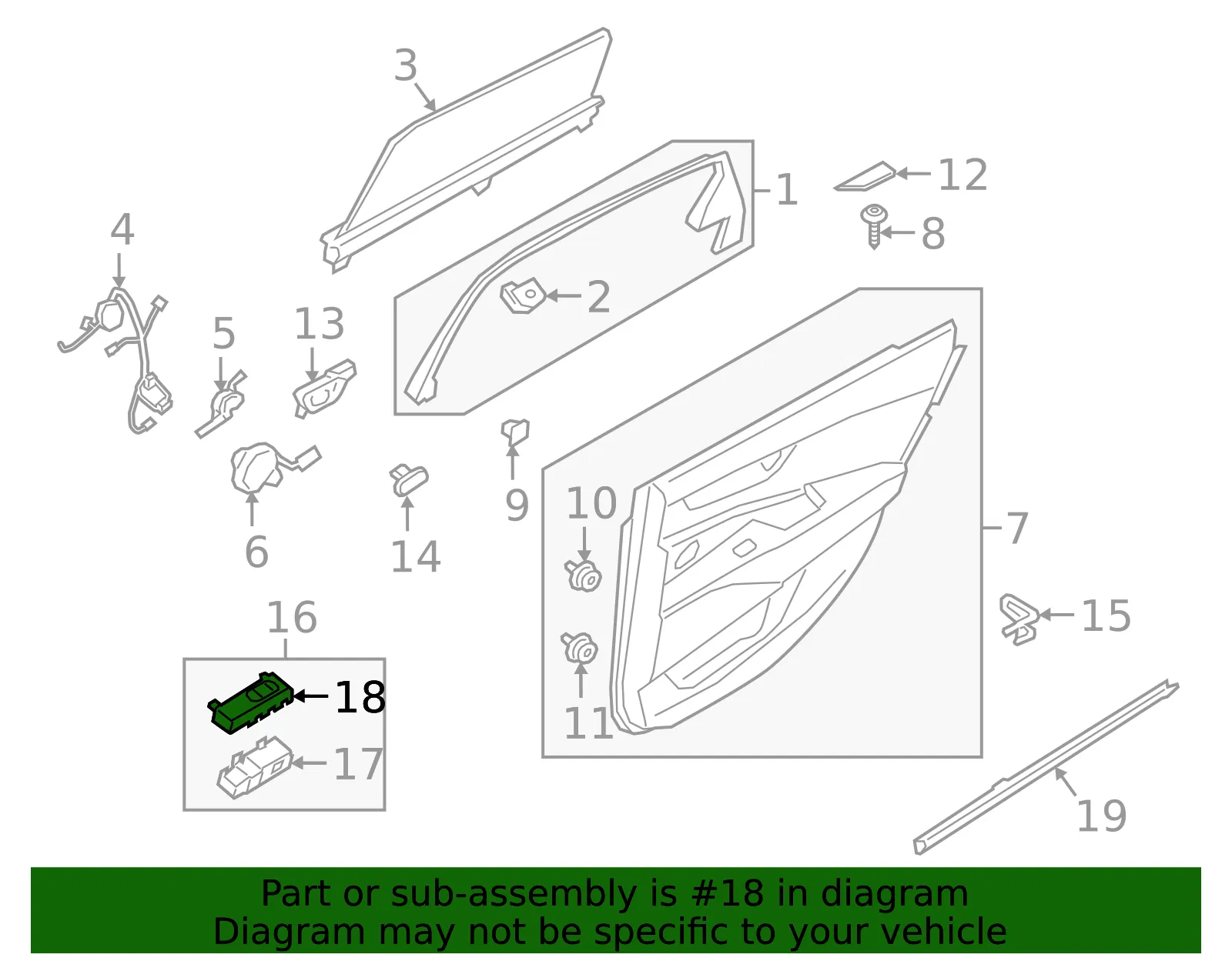 Switch Bezel - Driver's Side (LH) - Kia (93582-J6000) - view 2