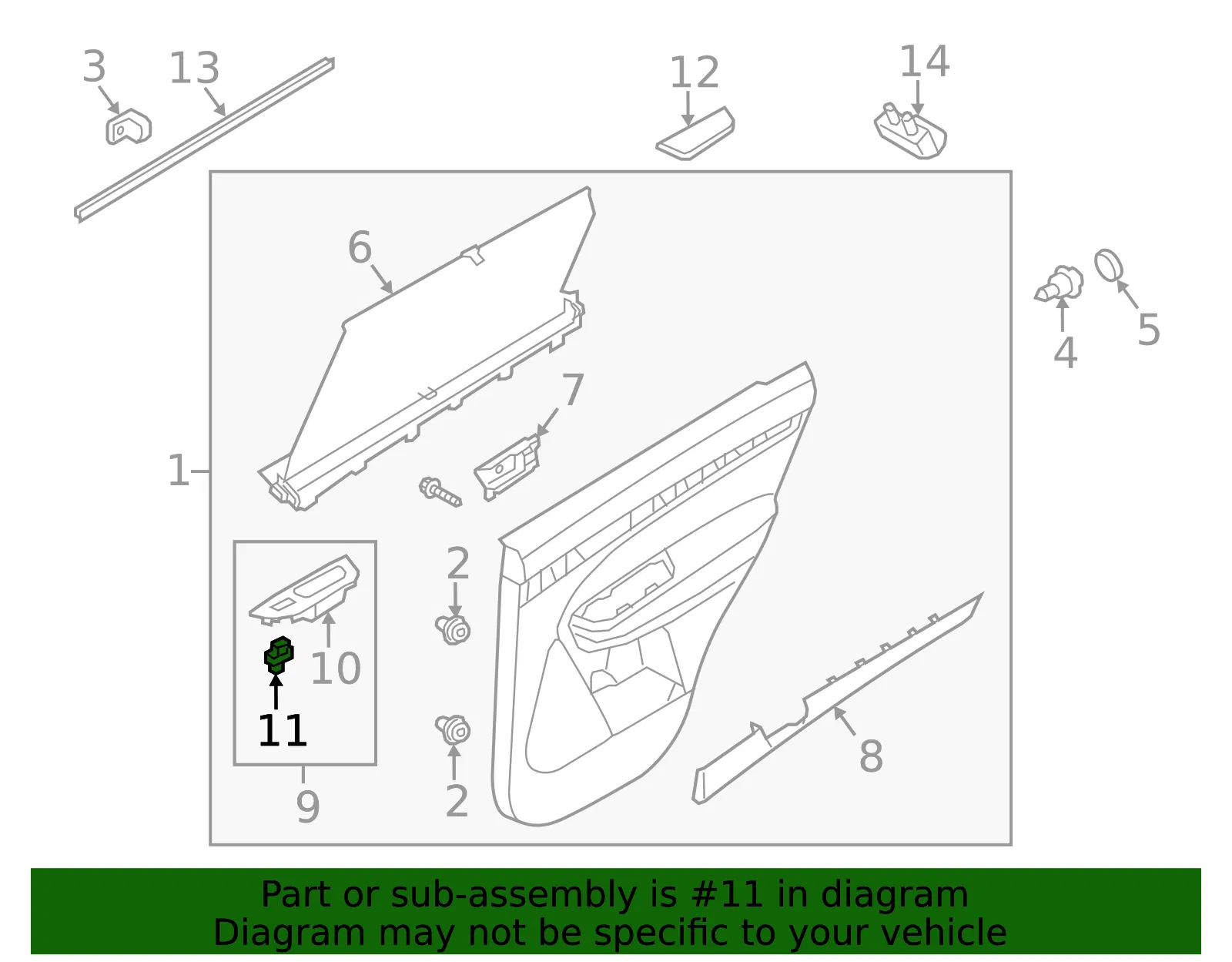 Window Switch - Kia (93583-1U000) - view 2