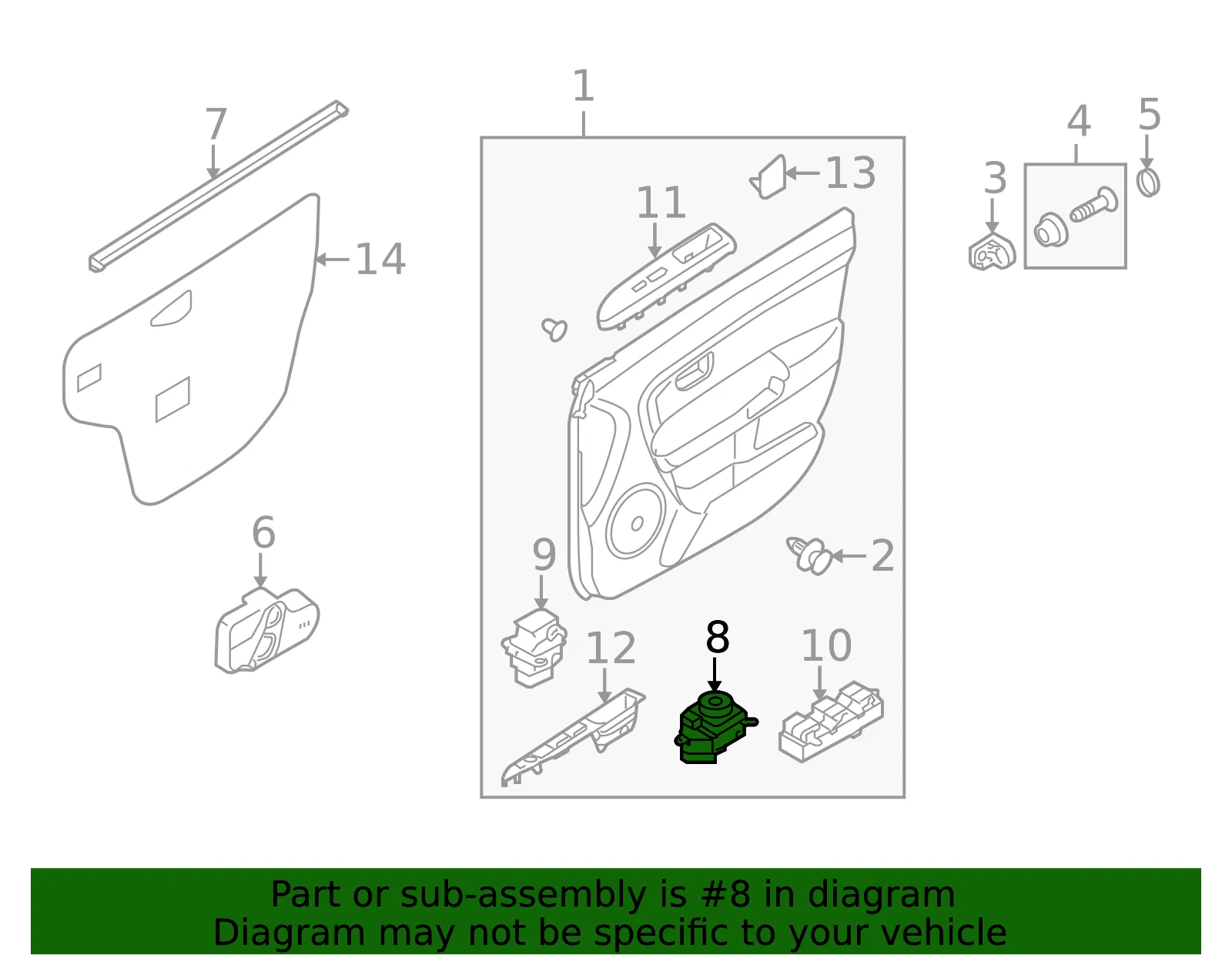 Mirror Switch - Kia (93585-2K000WK) - view 2