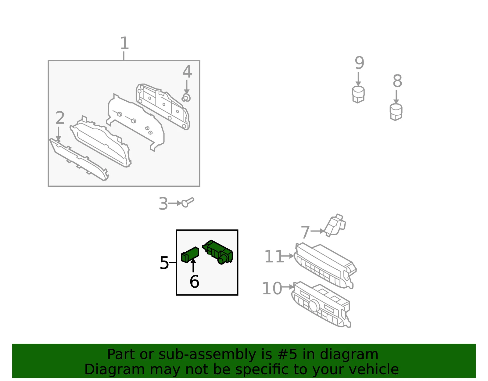 Combo Switch - Kia (93700-2J531WK) - view 2