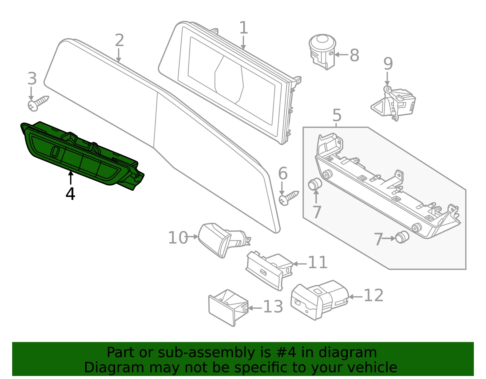 Switch Assembly - Kia (93700-AT030FHV) - view 2