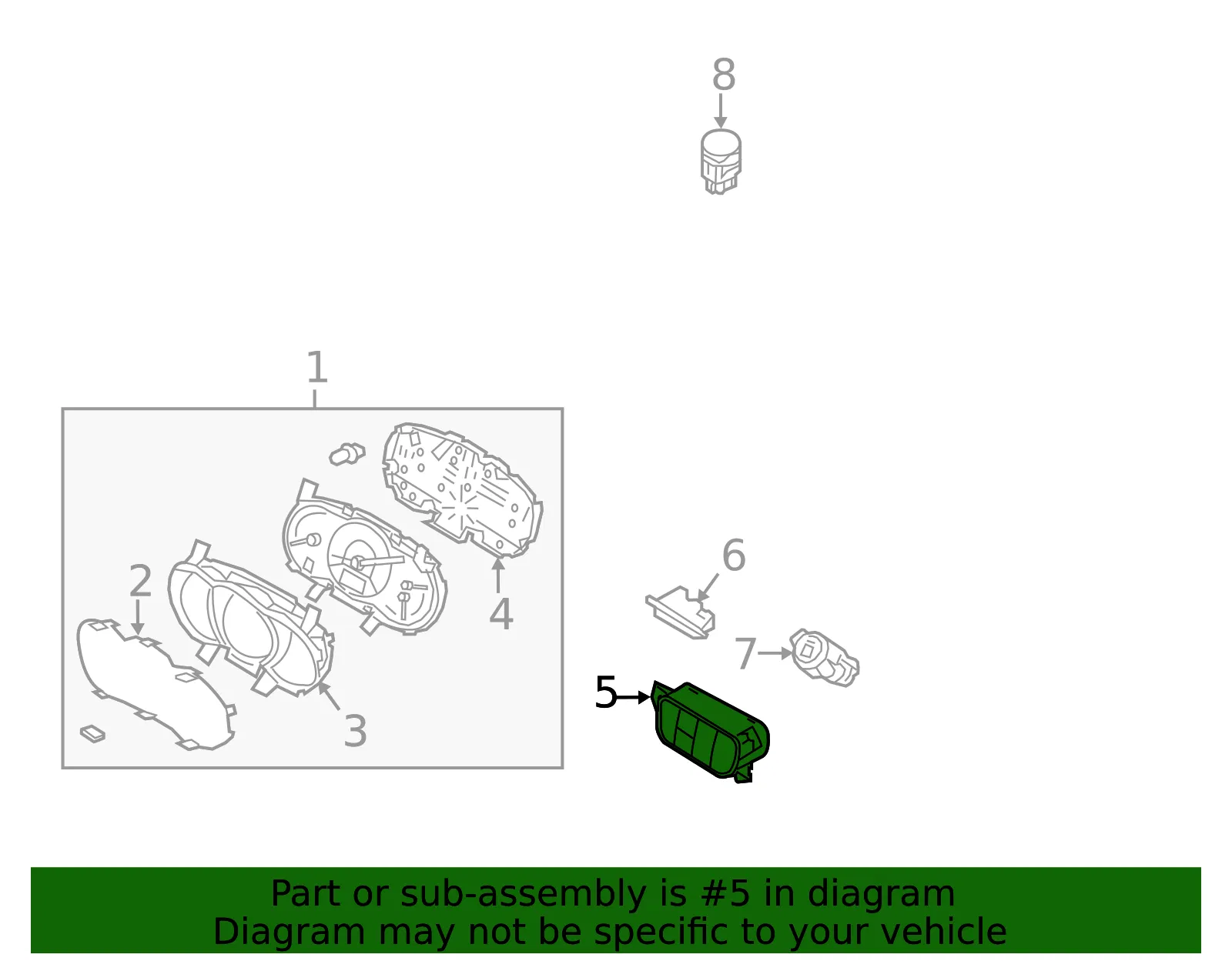 Stab Control Switch - Kia (93700-C5GE0WK) - view 2