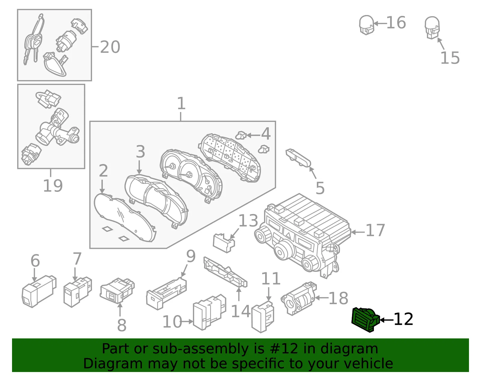 Temp Sensor - Kia (93705-4D000VA) - view 2