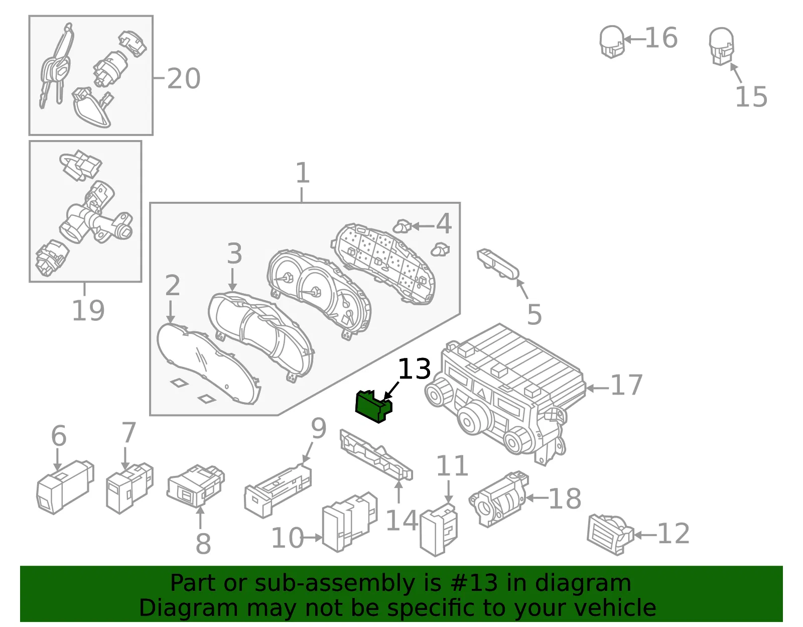 Temp Sensor Blank Cover - Kia (93705-4D050VA) - view 2