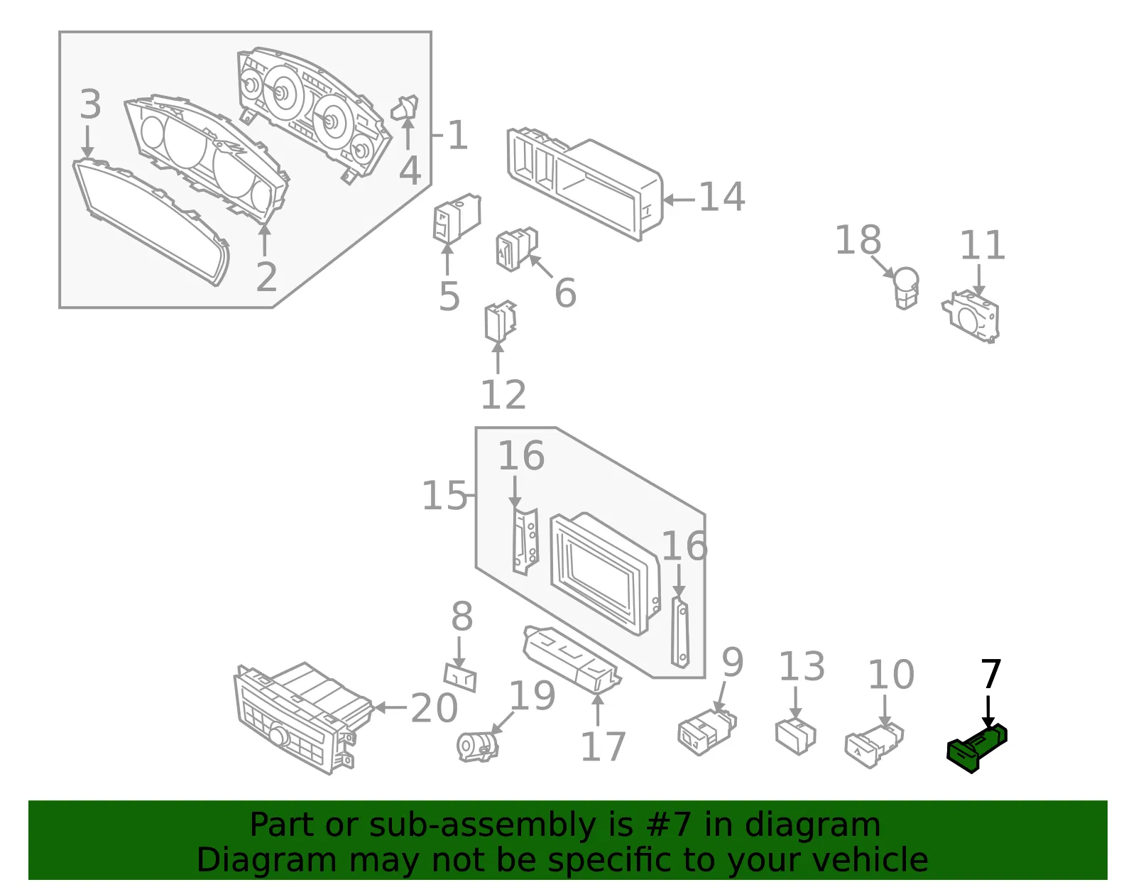 Switch - Kia (93720-3F00595) - view 2