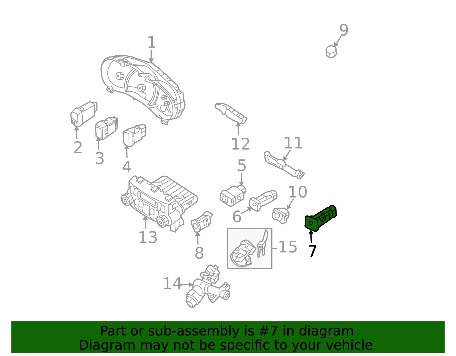 Defroster Switch - Kia (93720-4D000VA) - view 2