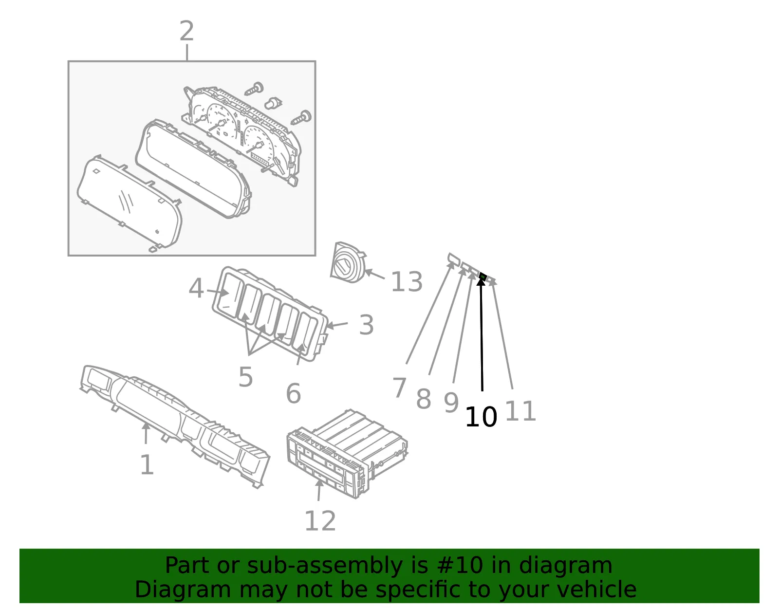Switch - Kia (93725-3F100) - view 2