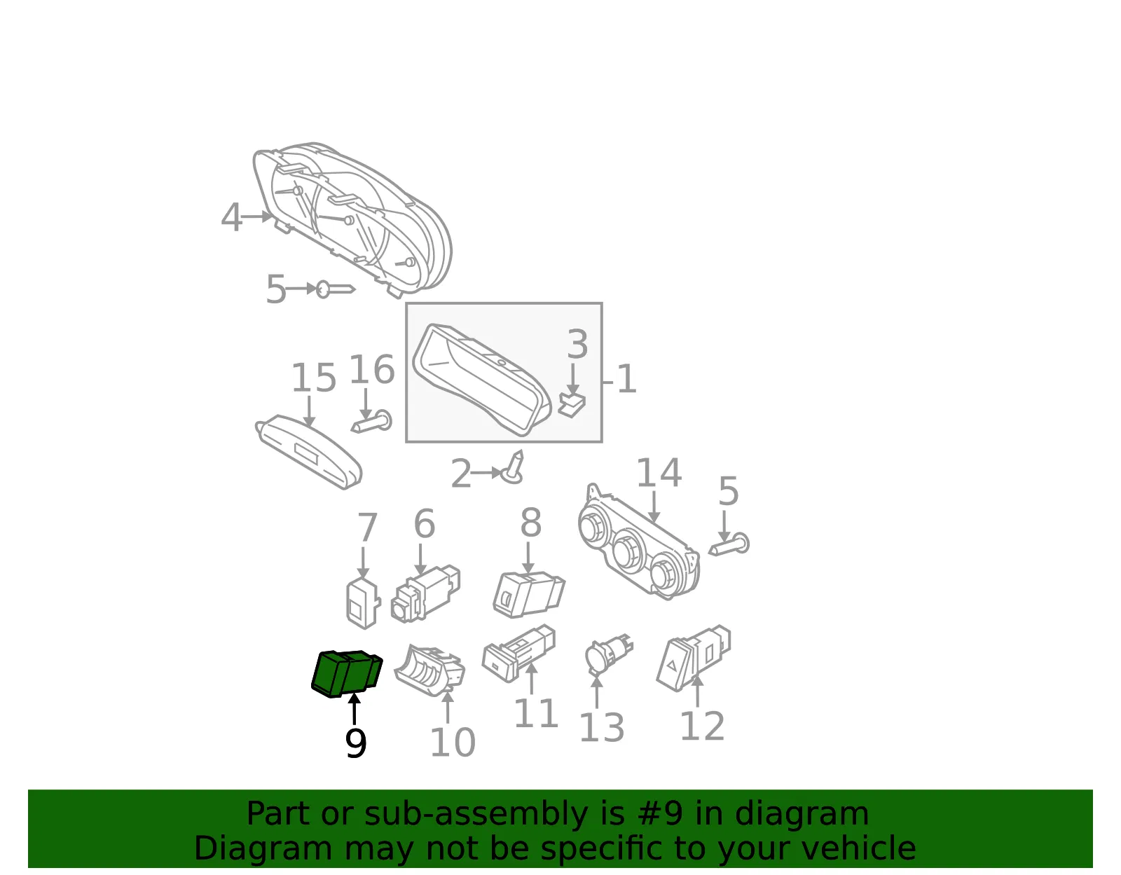 Switch - Kia (93740-2F00087) - view 2