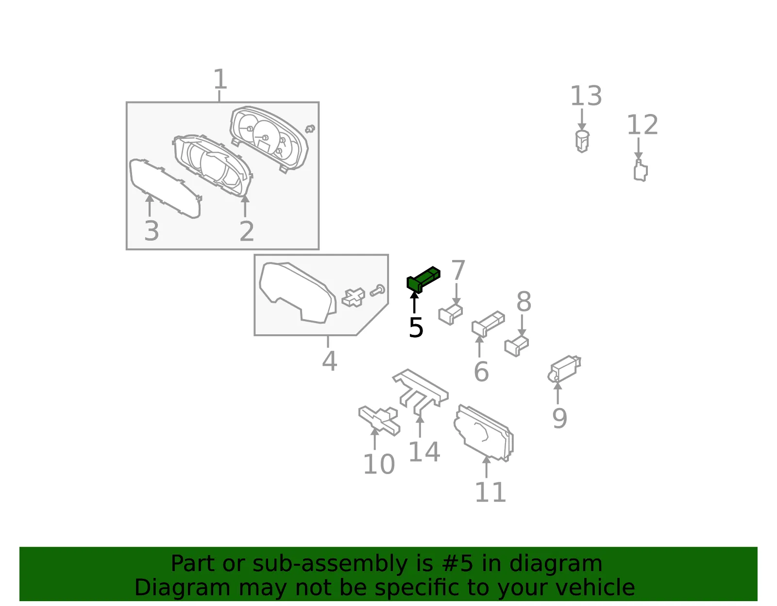 Switch Assembly - Kia (93750-1D200WK) - view 2