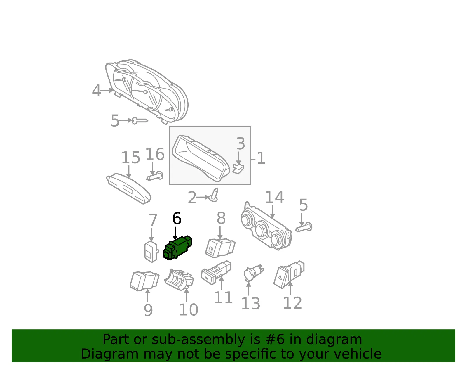 Trunk Lid Switch - Kia (93750-2F10087) - view 2