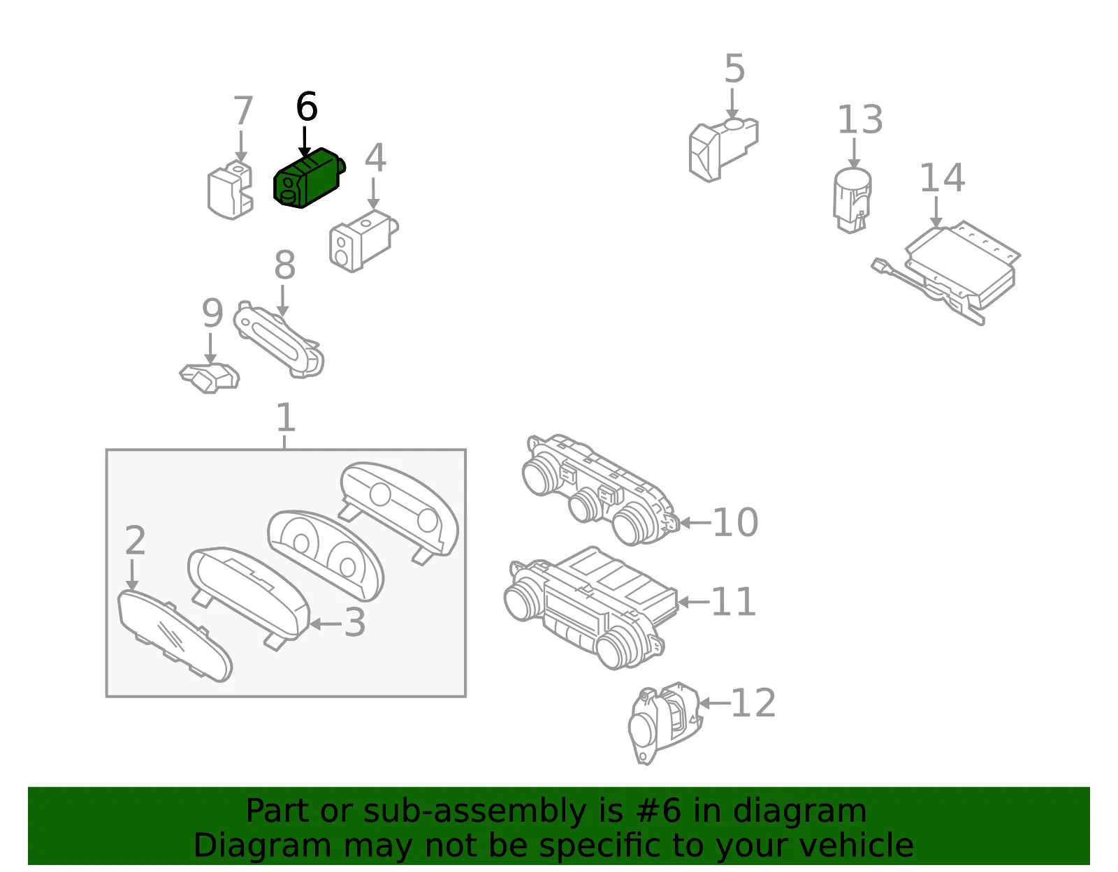 Stab Control Switch - Kia (93750-2G010S8) - view 2