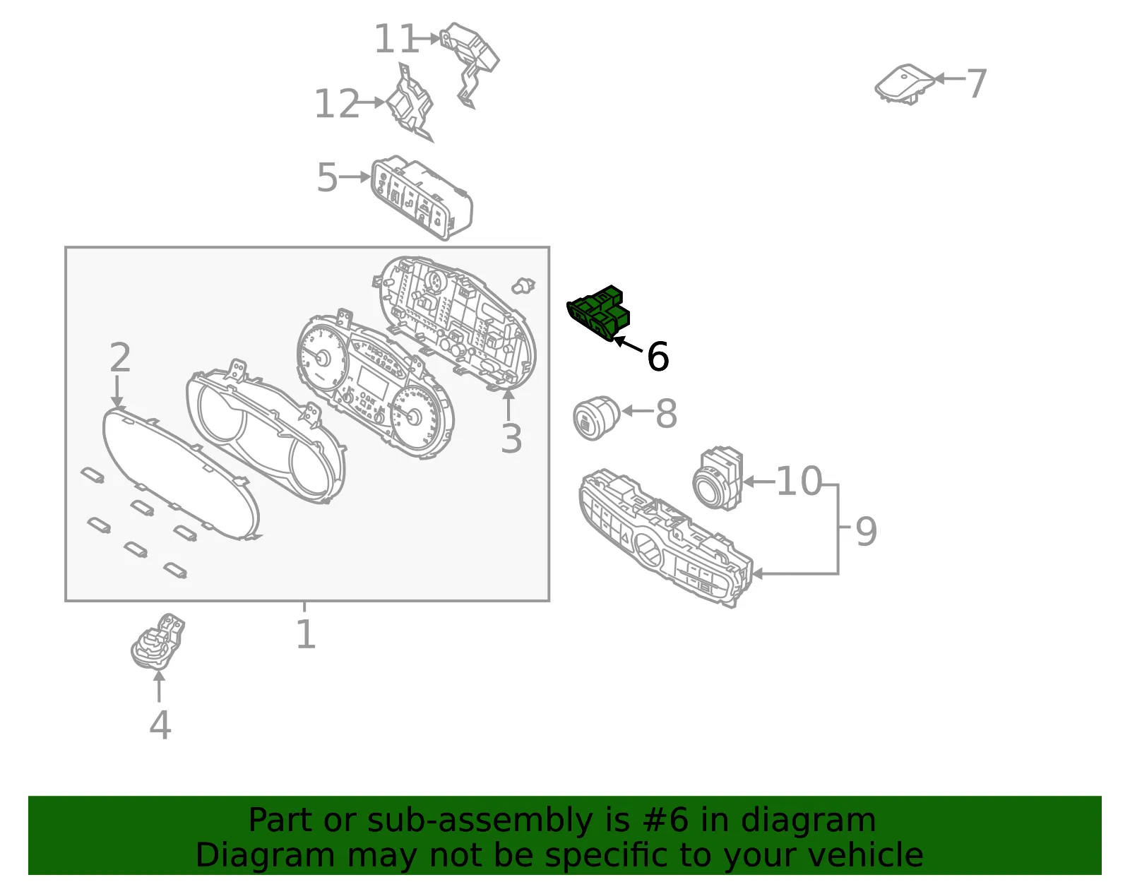 Trunk Switch - Kia (93750-3RAA0) - view 2