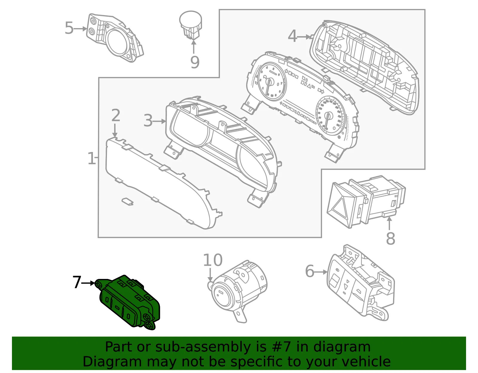 Trunk Switch - Kia (93750-F6AA0) - view 2