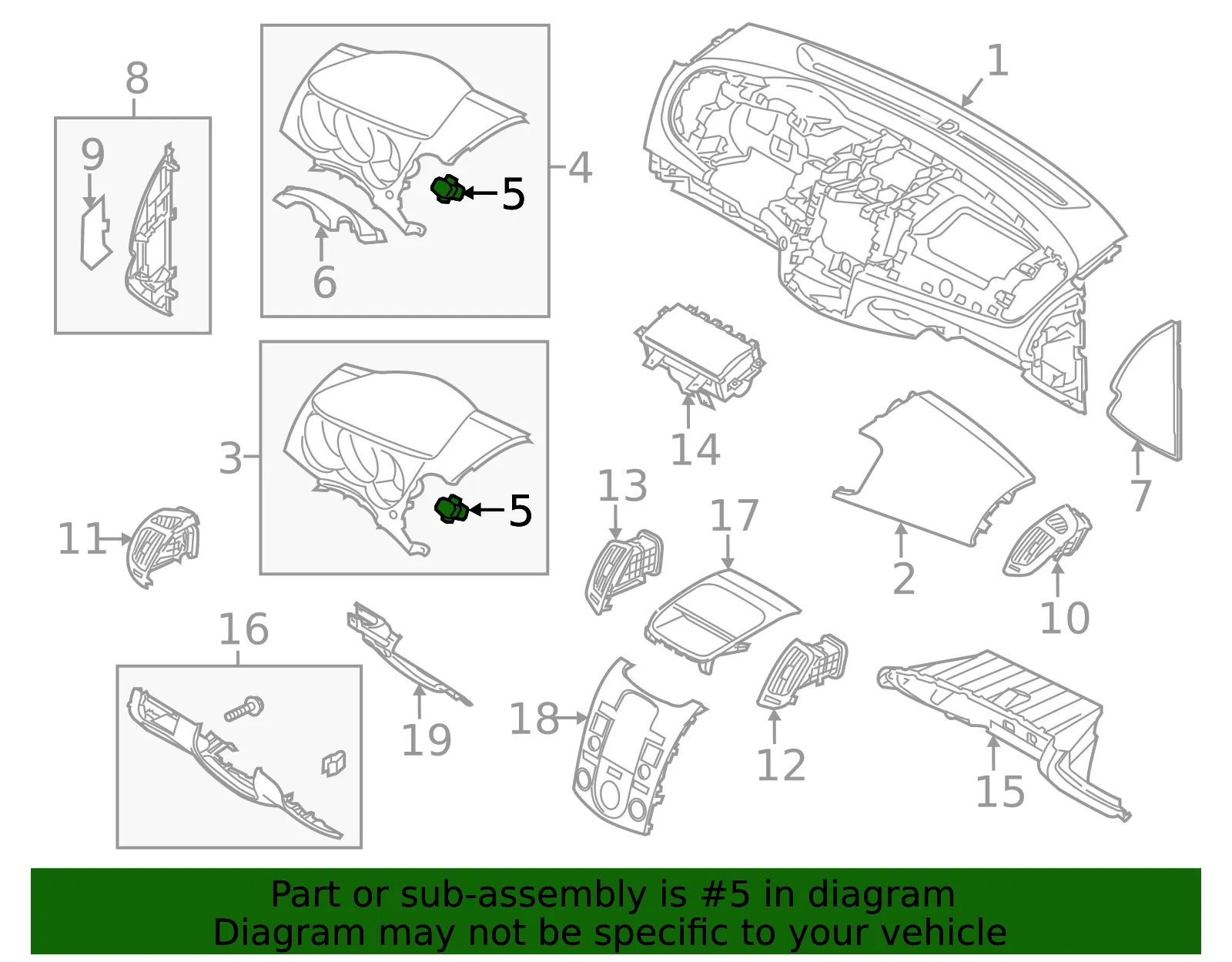 Switch - Kia (93761-1M000) - view 2