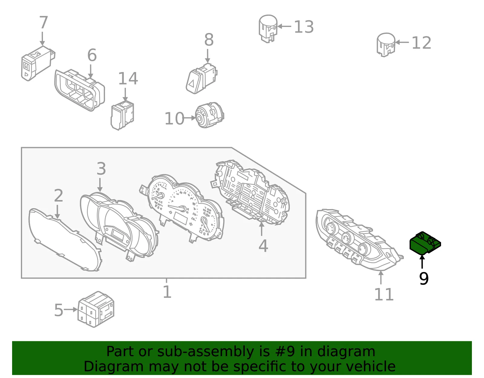 Indicator - Kia (93770-1W020) - view 2