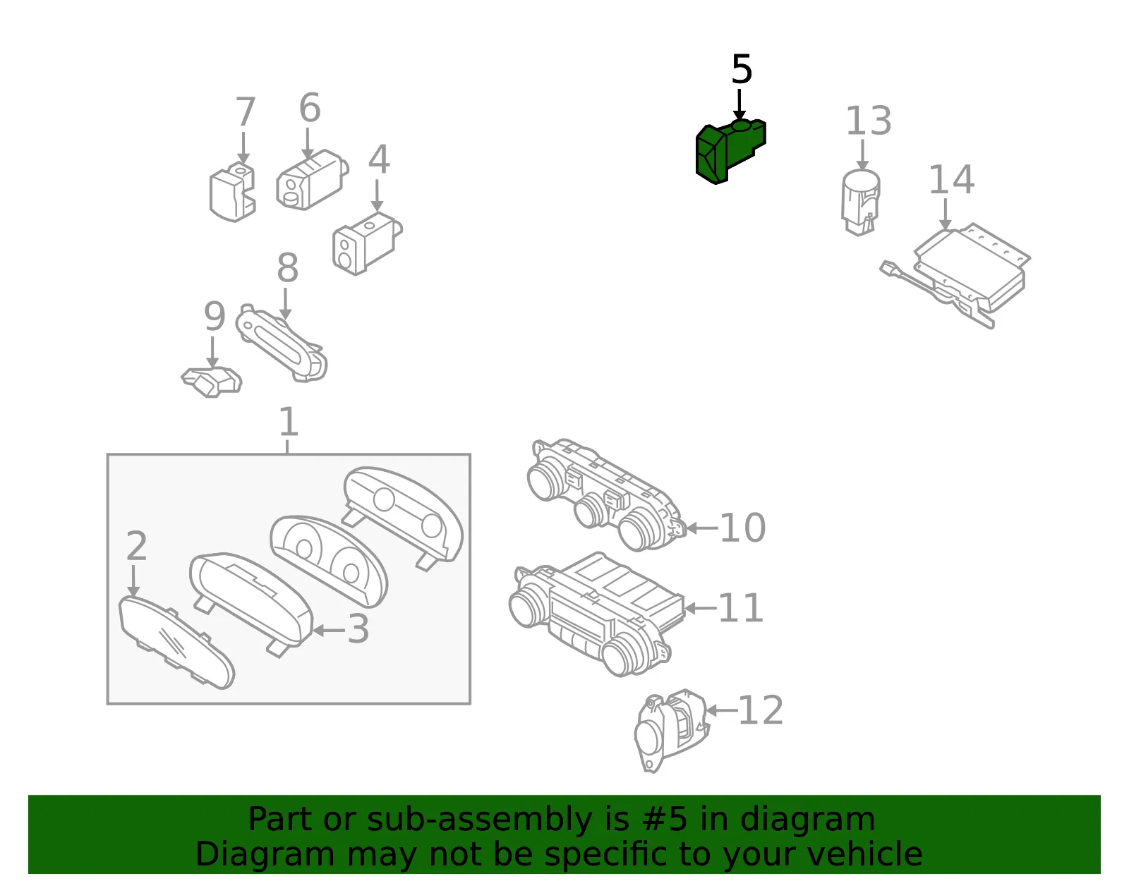 Switch - Kia (93780-2G000VA) - view 2