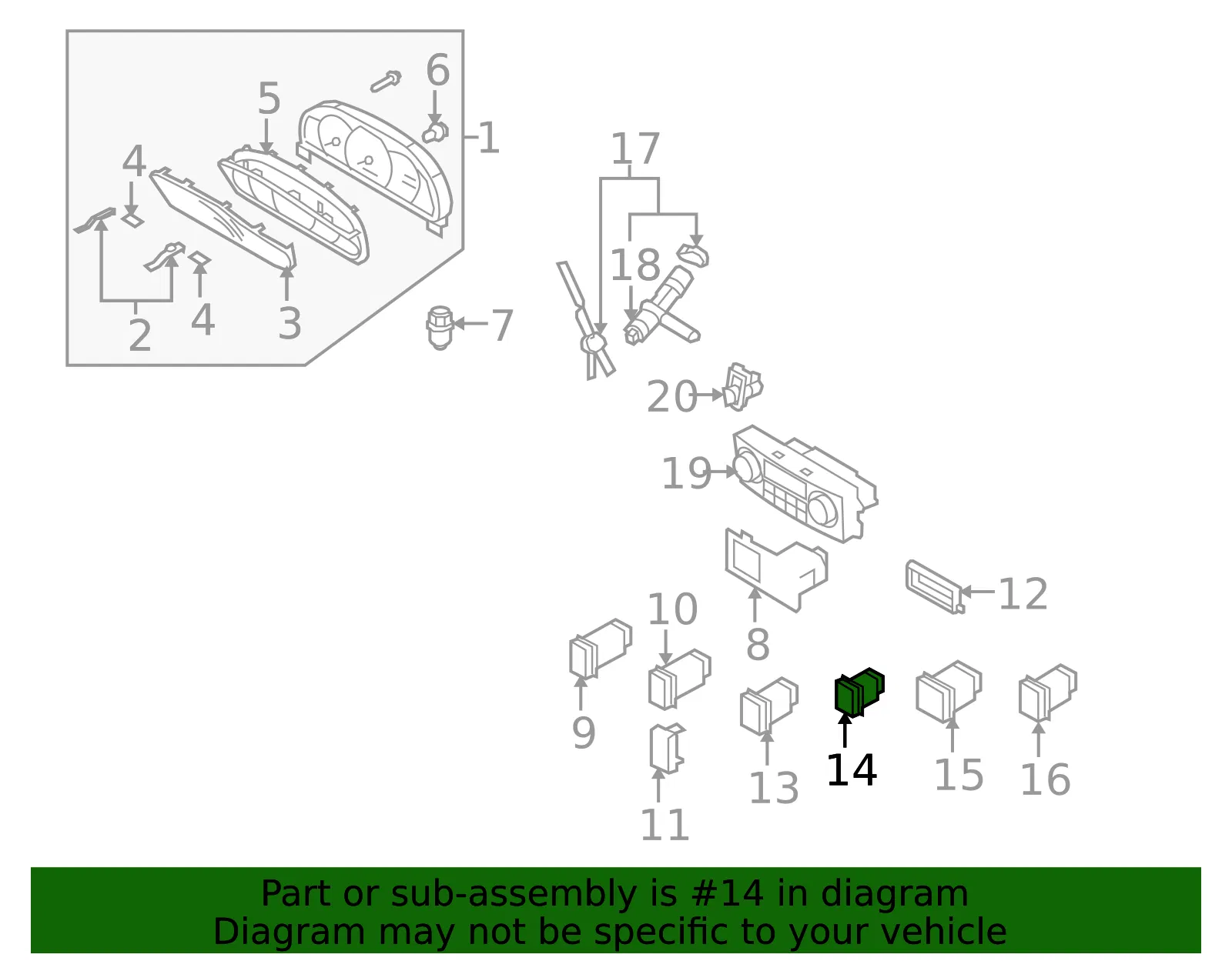 Switch - Kia (93780-3E530) - view 2