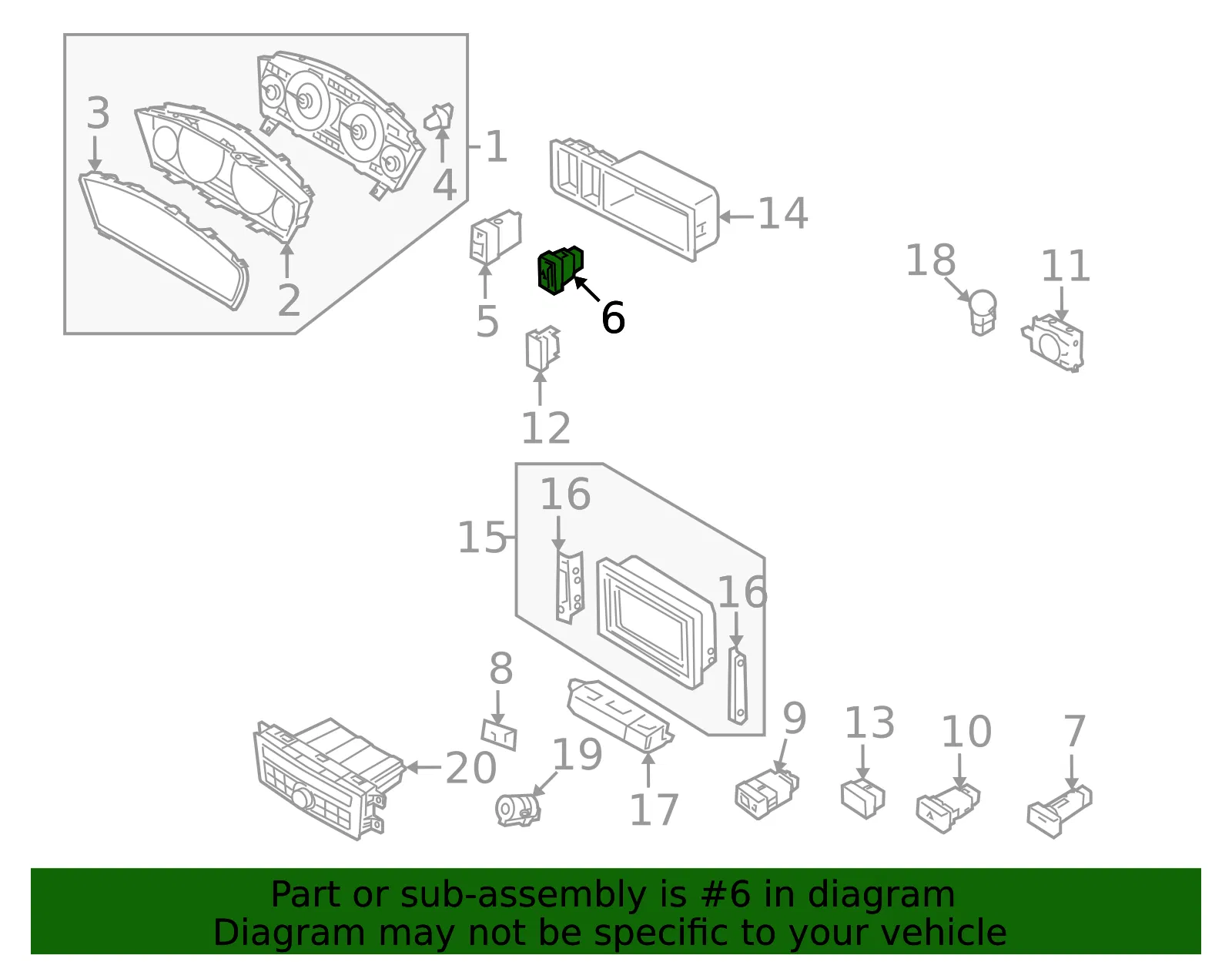 Switch - Kia (93780-3F00529) - view 2